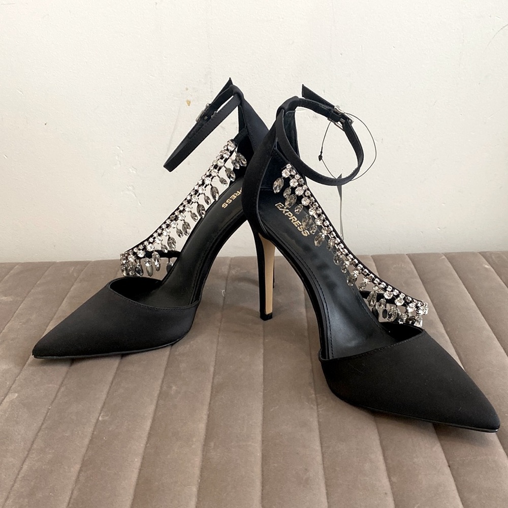 Express Black 5in Stiletto Heels Size 10 - NWT